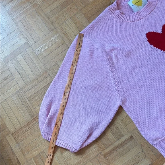 Kerri Rosenthal Pink Heart Knit Sweater - - Picture 4 of 16